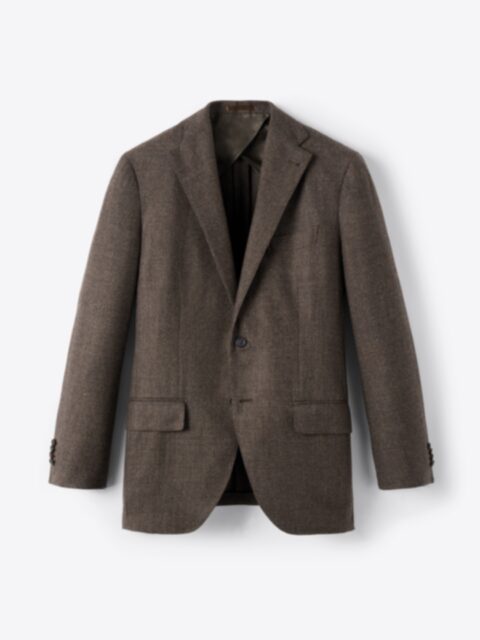 Loro Piana Fabric Brown Glen Plaid Wool Cashmere Hudson Loro Piana Fabric Brown Glen Plaid Wool Cashmere Hudson