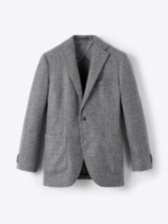 Shop Grey Glen Plaid Italian Flannel Bedford Jacket