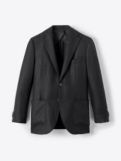 Shop Black Italian Flannel Bedford Jacket