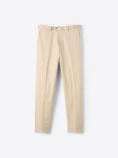 Shop Beige Stretch Cotton Dress Pant