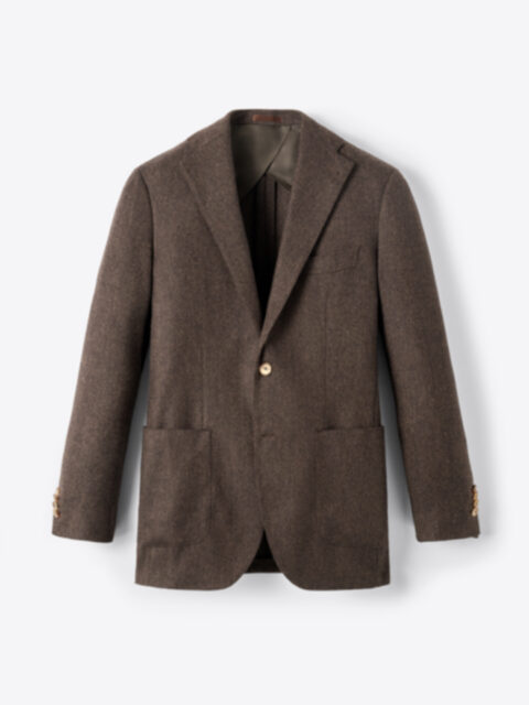 【PORTERNA】Peb tweed jacket Waverly Brown Glen Plaid Tweed Jacket - Custom Fit Tailored