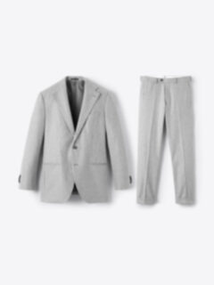 Shop VBC Light Grey Wool Flannel Downing Suit