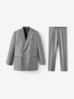 Shop Double Breasted VBC Grey Glen Plaid Bedford Suit