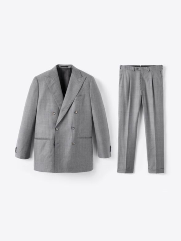 Thumb Photo of Double Breasted VBC Grey Glen Plaid Bedford Suit