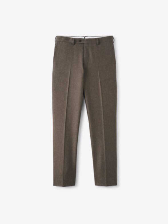 Thumb Photo of VBC Brown Melange Wool Flannel Dress Pant