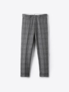 Shop VBC Grey Glen Plaid Wool Flannel Dress Pant