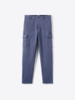Shop Faded Navy Washed Italian Cargo Pant