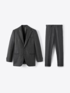 Shop VBC Charcoal Wool Flannel Downing Suit