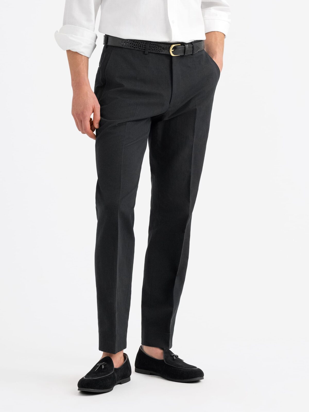 Straight fit suit trousers · Black · Dressy
