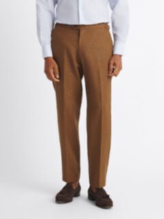 brown dress pants white shirt Outfit with Brown Pants | Brown Slacks Outfit main image 1