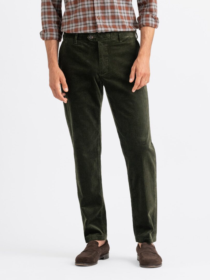 Stratton Pine Stretch Corduroy Chino Thumb Detail