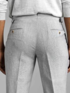 Lightweight iron grey linen limited-edition Trousers
