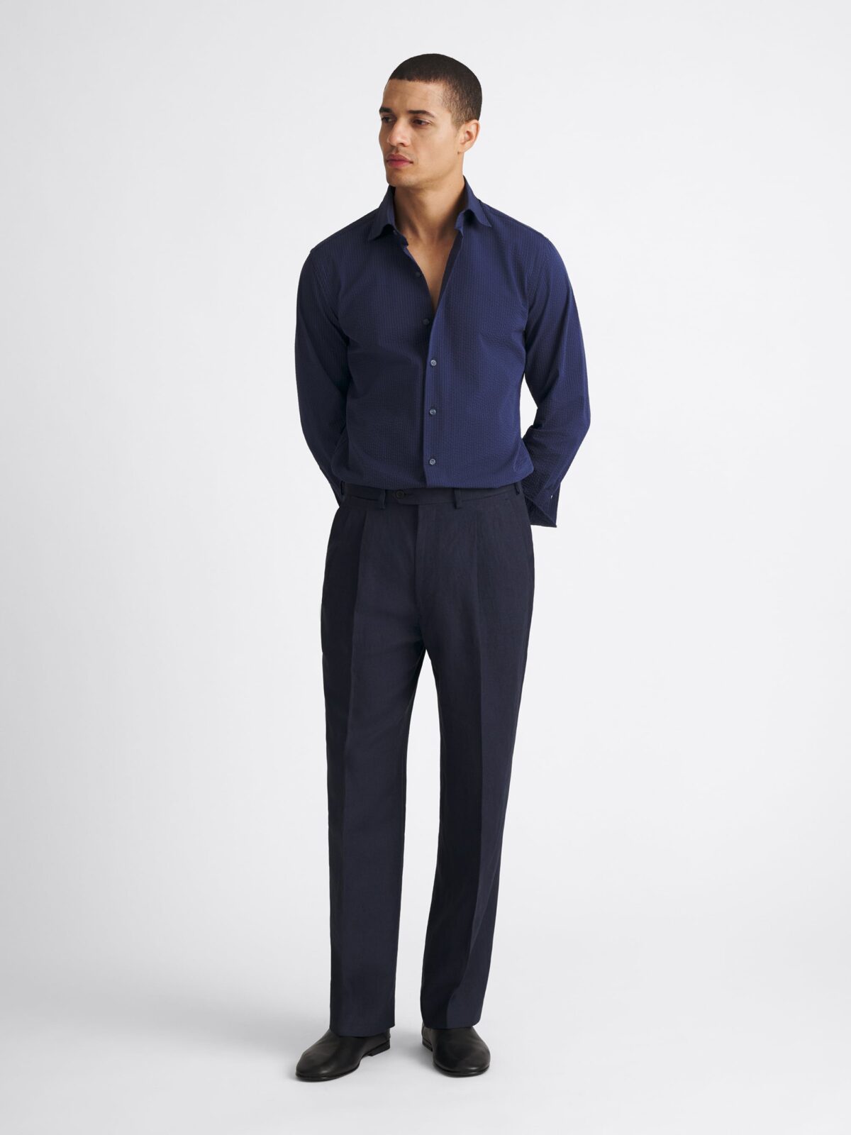 navy dress blue pants Male Wash and Wear Service Dress Blue Trousers – ShopCGX
