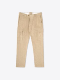Shop Trento Beige Stretch Corduroy Cargo