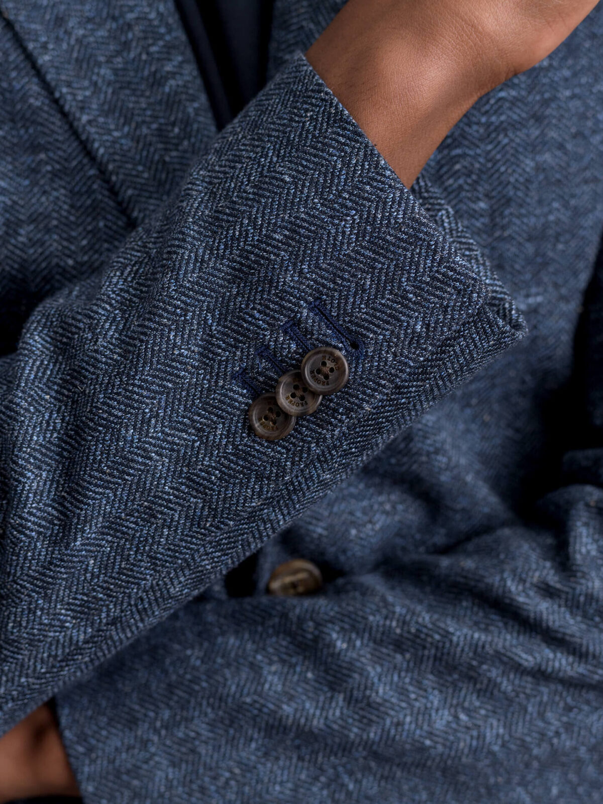 Guabello Slate Wool Waverly Jacket - Custom Fit Tailored Clothing