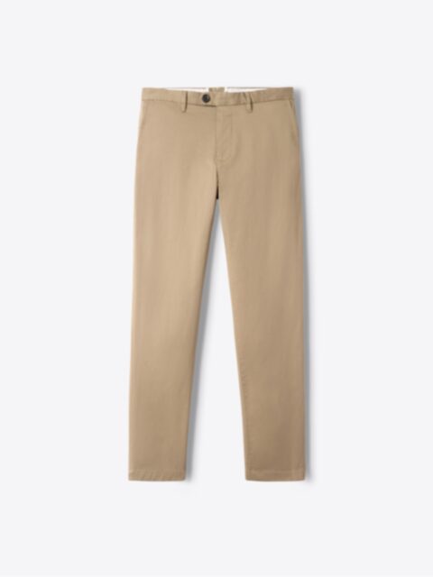 Japanese Charcoal Melange Stretch Cotton Chino - Custom Fit Pants