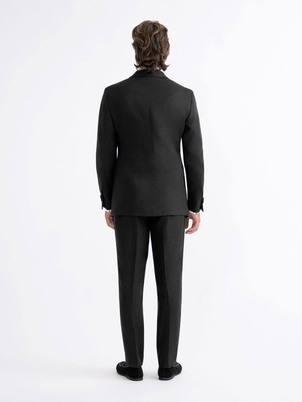 Black Irish Linen Tuxedo - Custom Fit Tailored Clothing