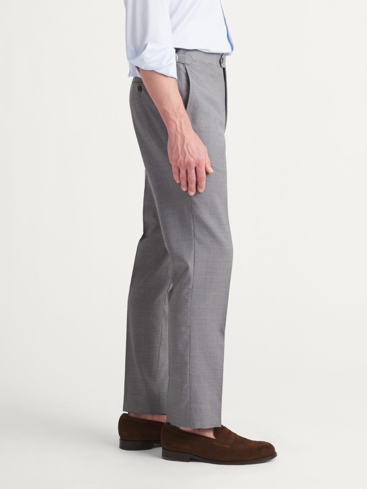 Loro Piana Light Grey Tropical Wool Dress Pant - Custom Fit