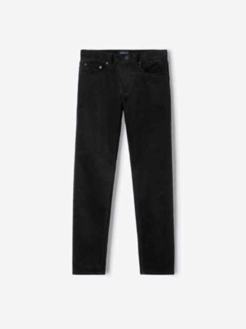 Duca Visconti Black Stretch Corduroy 5-Pocket - Custom Fit Pants