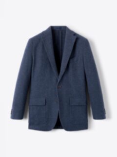 Shop Navy Shetland Tweed Andover Jacket
