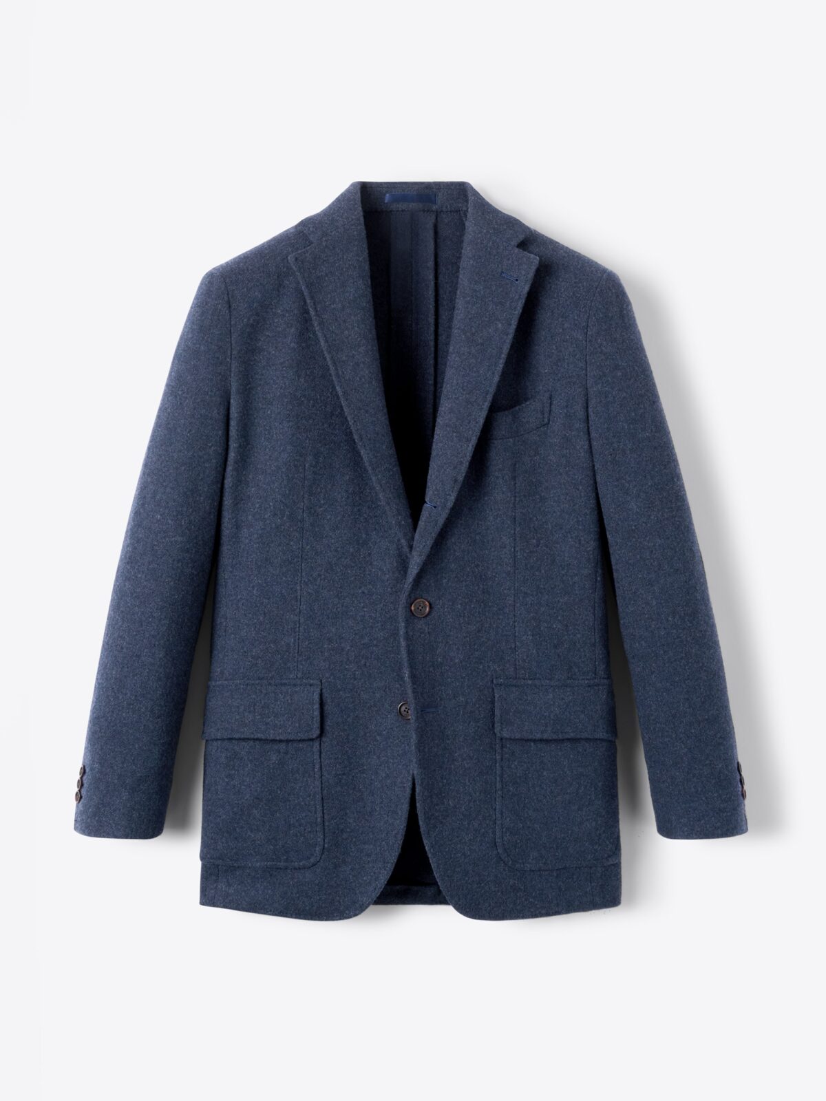 Navy Shetland Tweed Andover Jacket - Custom Fit Tailored Clothing