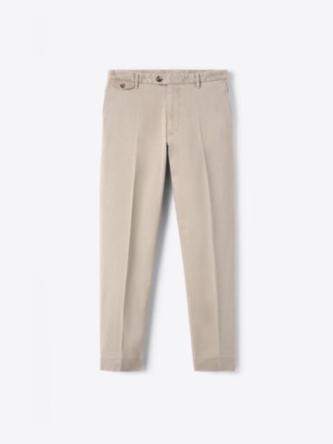 Milano Taupe Performance Blend Chino - Custom Fit Pants Milano Taupe Performance Blend Chino - Custom Fit Pants
