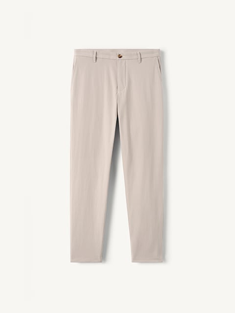 Di Sondrio Beige Stretch Cotton Chino - Custom Fit Pants