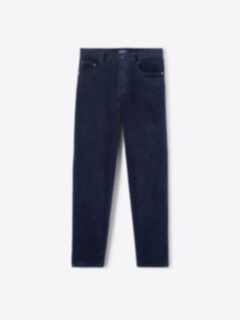 Shop Duca Visconti Navy Stretch Corduroy 5-Pocket