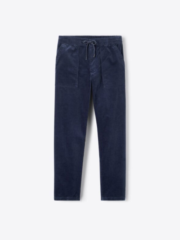 Thumb Photo of Navy Drawstring Corduroy Weekend Pant