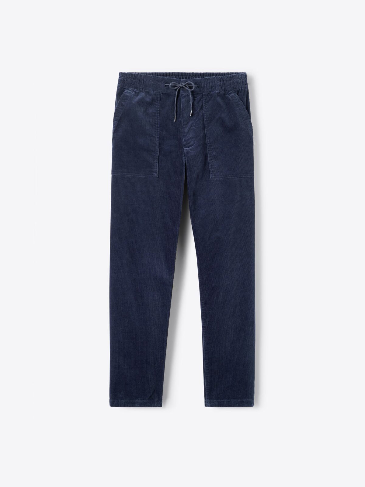 Navy Drawstring Corduroy Weekend Pant - Custom Fit Pants