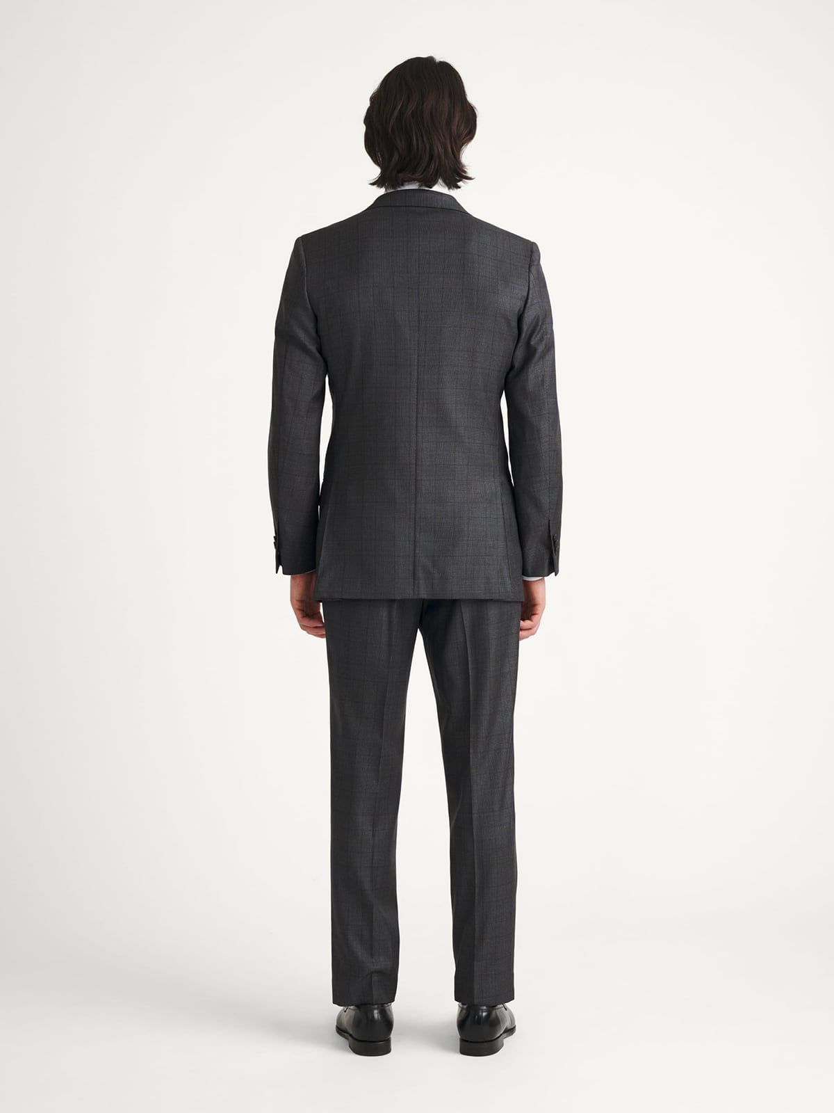 Loro Piana Charcoal Glen Plaid S150s Wool Suit - Custom Fit