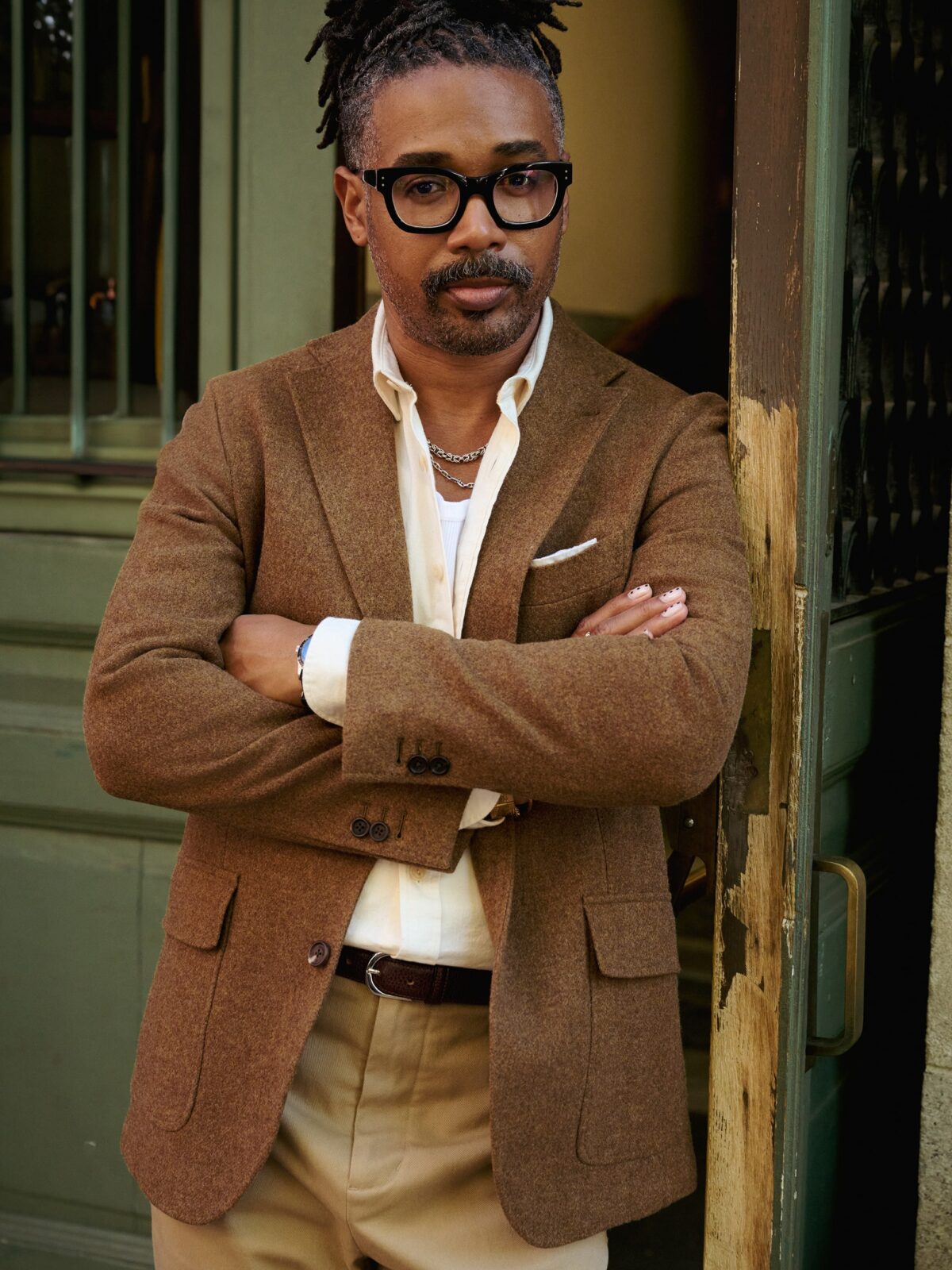 Ochre Shetland Tweed Andover Jacket - Custom Fit Tailored Clothing