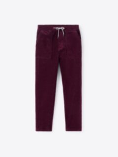 Shop Burgundy Drawstring Corduroy Weekend Pant