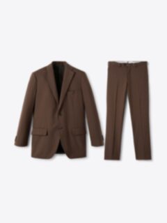 Shop Drago Tobacco S130s Tropical Wool Suit