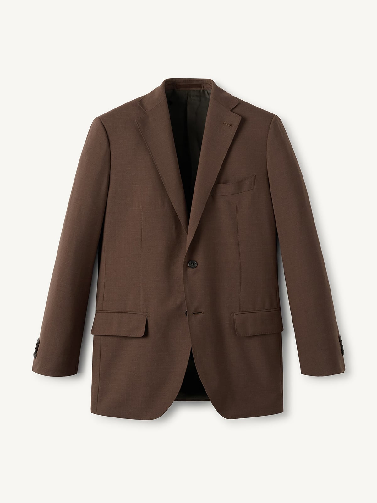 Drago Tobacco S130s Tropical Wool Suit Jacket