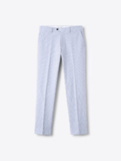 Shop Blue Stripe Stretch Seersucker Dress Pant