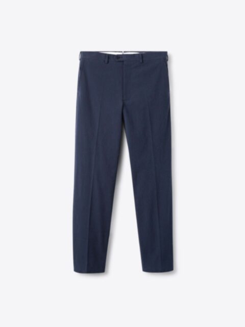 Allen Chocolate Wool Silk and Linen Dress Pant - Custom Fit