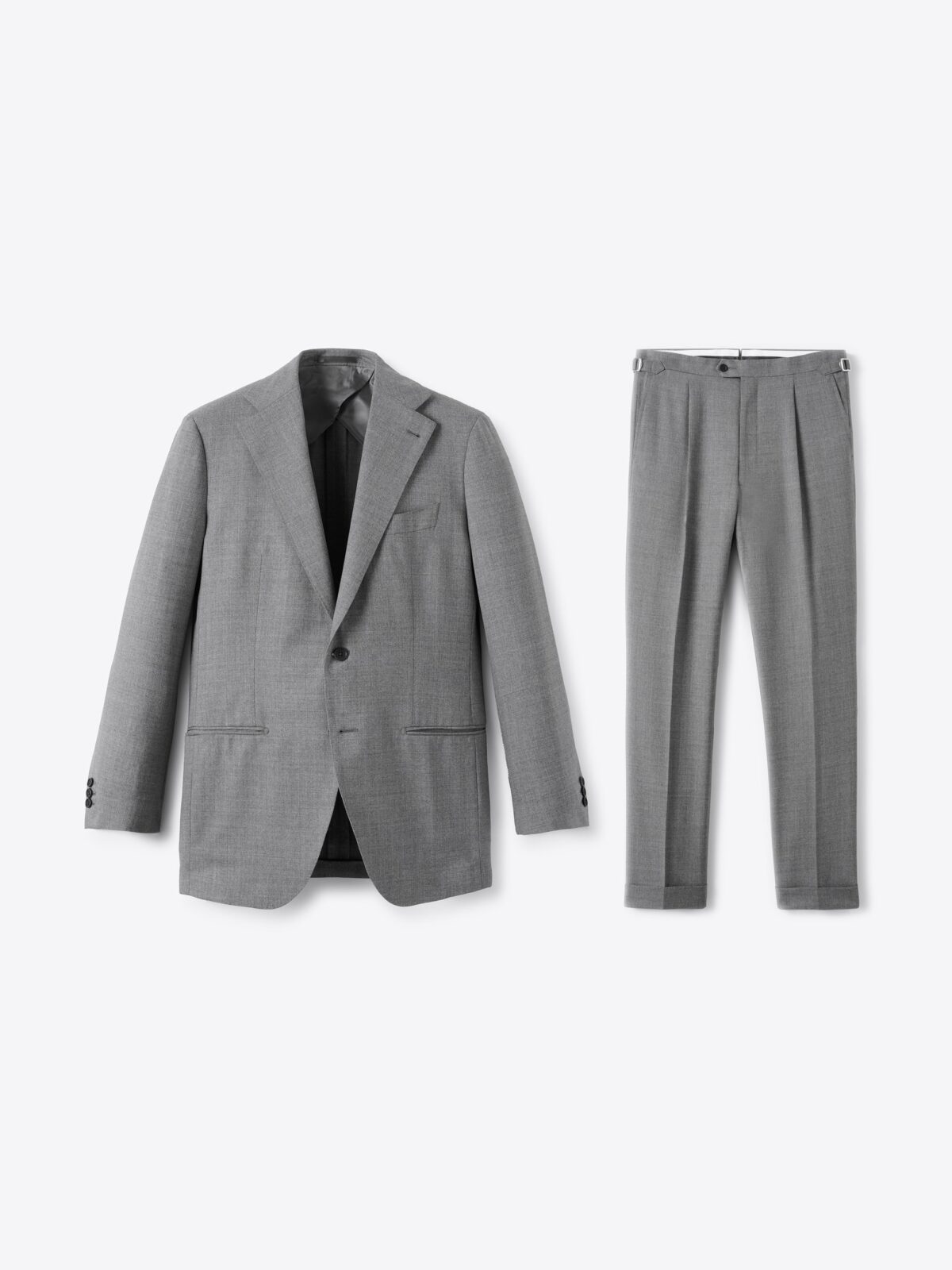 VBC Light Grey Tropical Fresco Downing Suit - Custom Fit Tailored