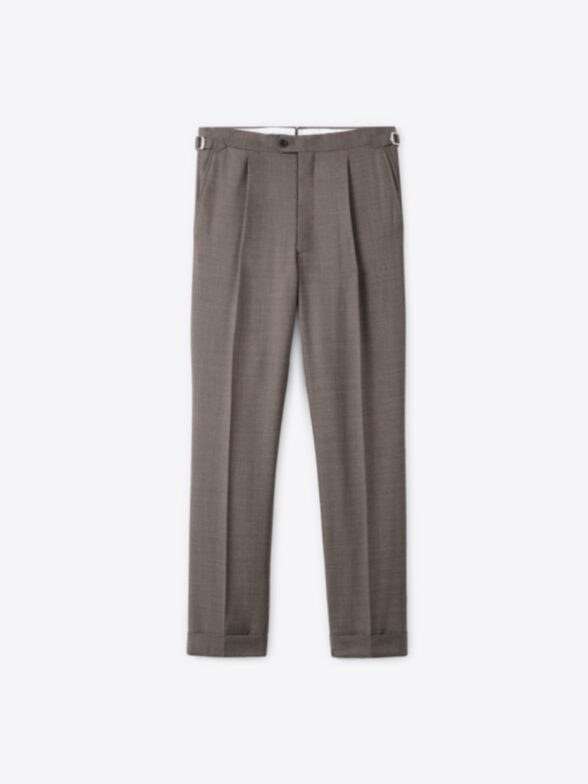 Thumb Photo of VBC Mocha Tropical Fresco Single Pleated Dress Pant