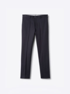 Shop Navy Stretch Cotton Dress Pant