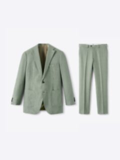 Shop Sage Wool and Linen Stretch Bedford Suit