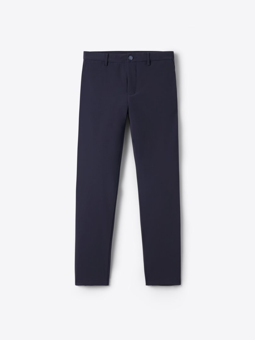 Essentials Pantalon Chino sans Pince Infroissable Coupe Ajustée Homme,  Argent, 28W / 28L : : Mode