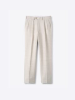 Shop Portofino Off White Linen Blend Wide Leg Dress Pant