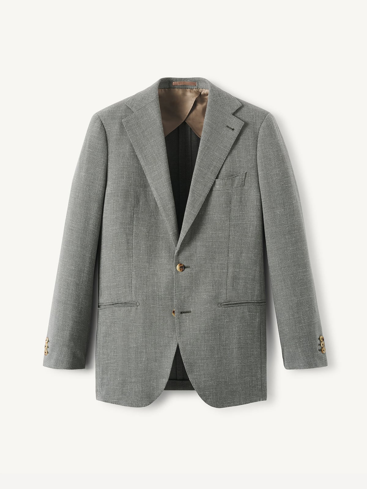 VBC Sage Wool Silk and Linen Hopsack - Custom Fit Tailored Clothing