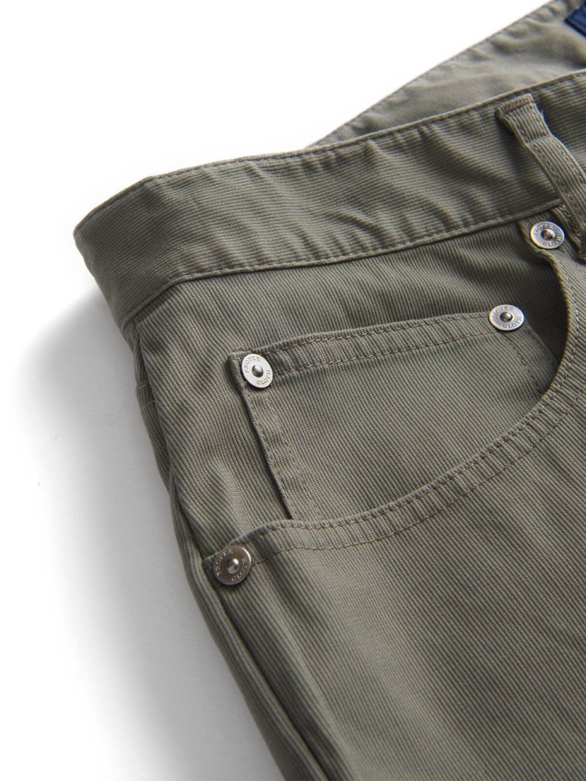 Faded Olive Bedford Cord Five Pocket Pants