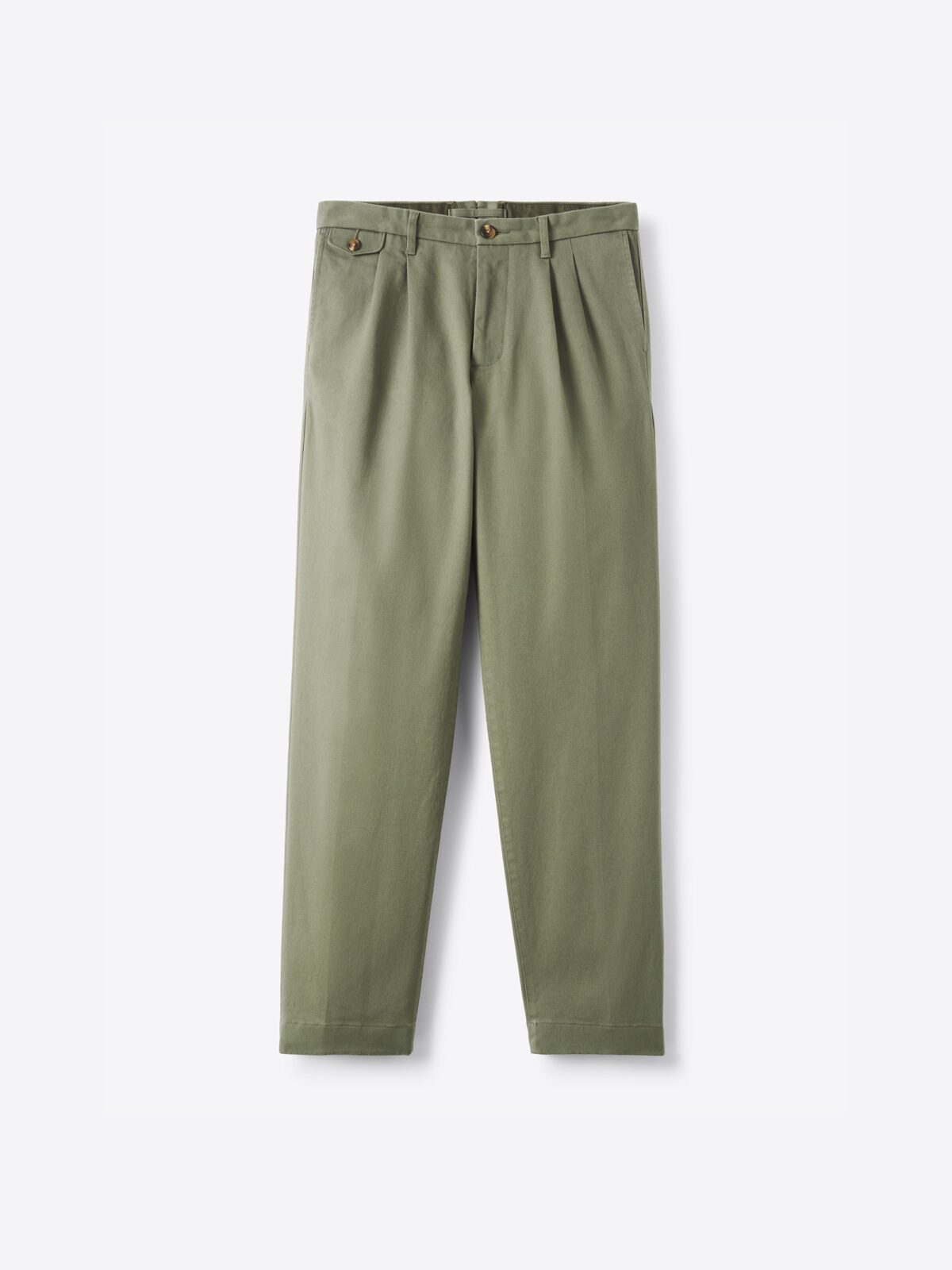 Double Pleated Japanese Fatigue Heavyweight Stretch Chino - Custom