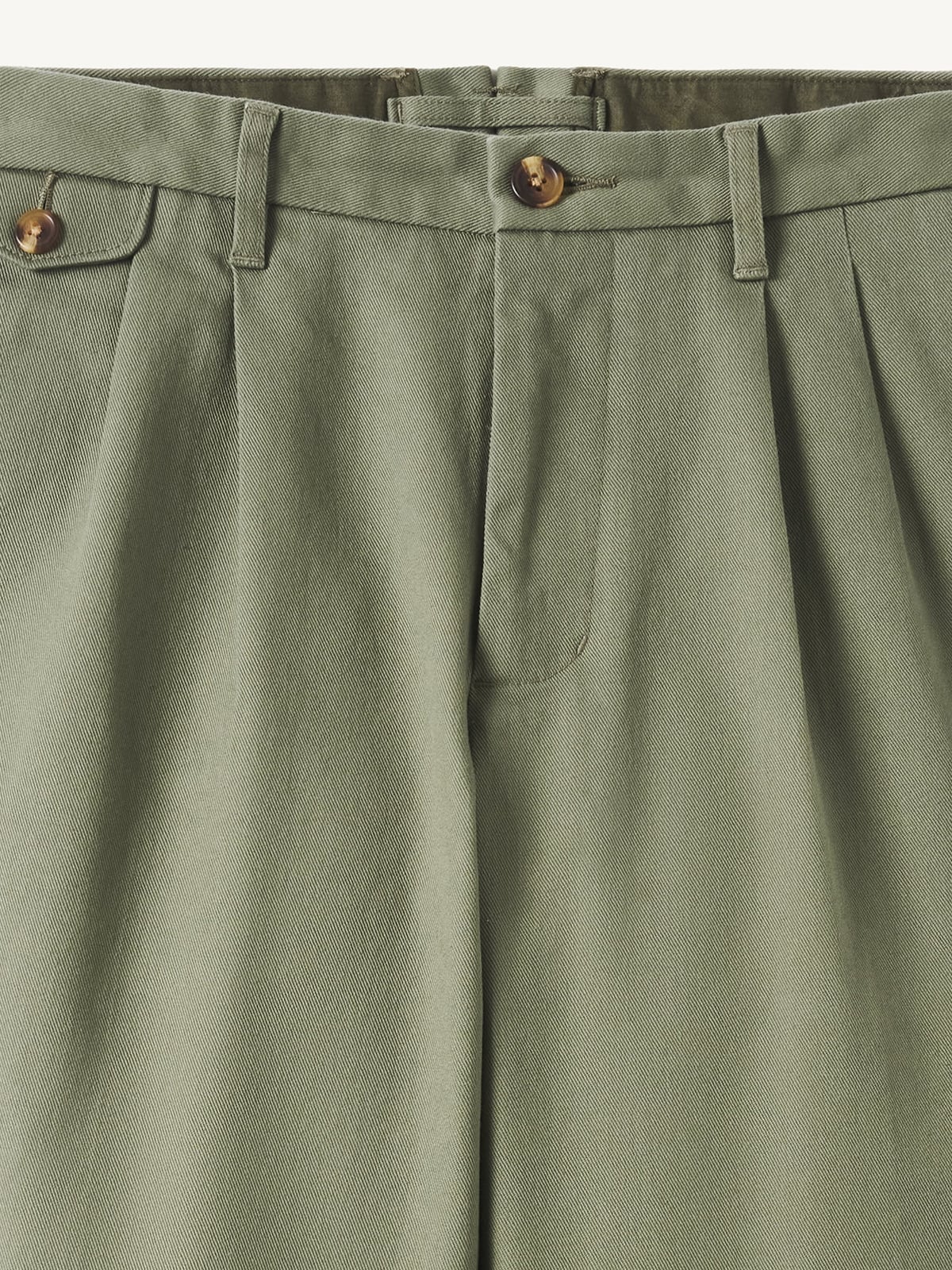 Double Pleated Japanese Fatigue Heavyweight Stretch Chino - Custom