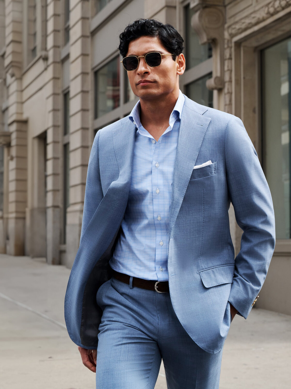 DRAGO ネイビー テーラードジャケット ドラゴ ウールシルク 46 ≪WEB