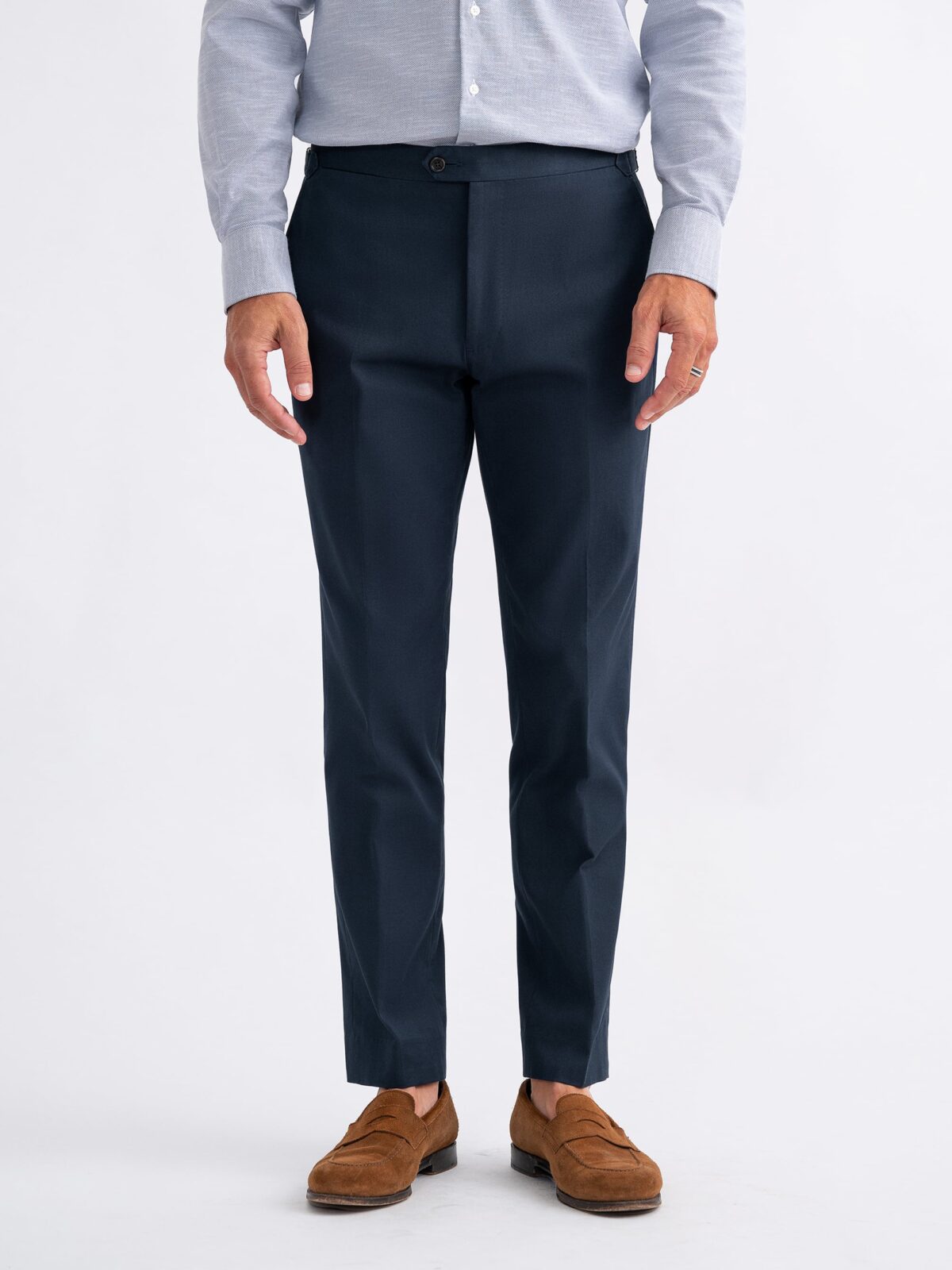 Buy Park Avenue Men Navy Blue Slim Fit Formal Trouser - Trousers for Men  20121776 | Myntra