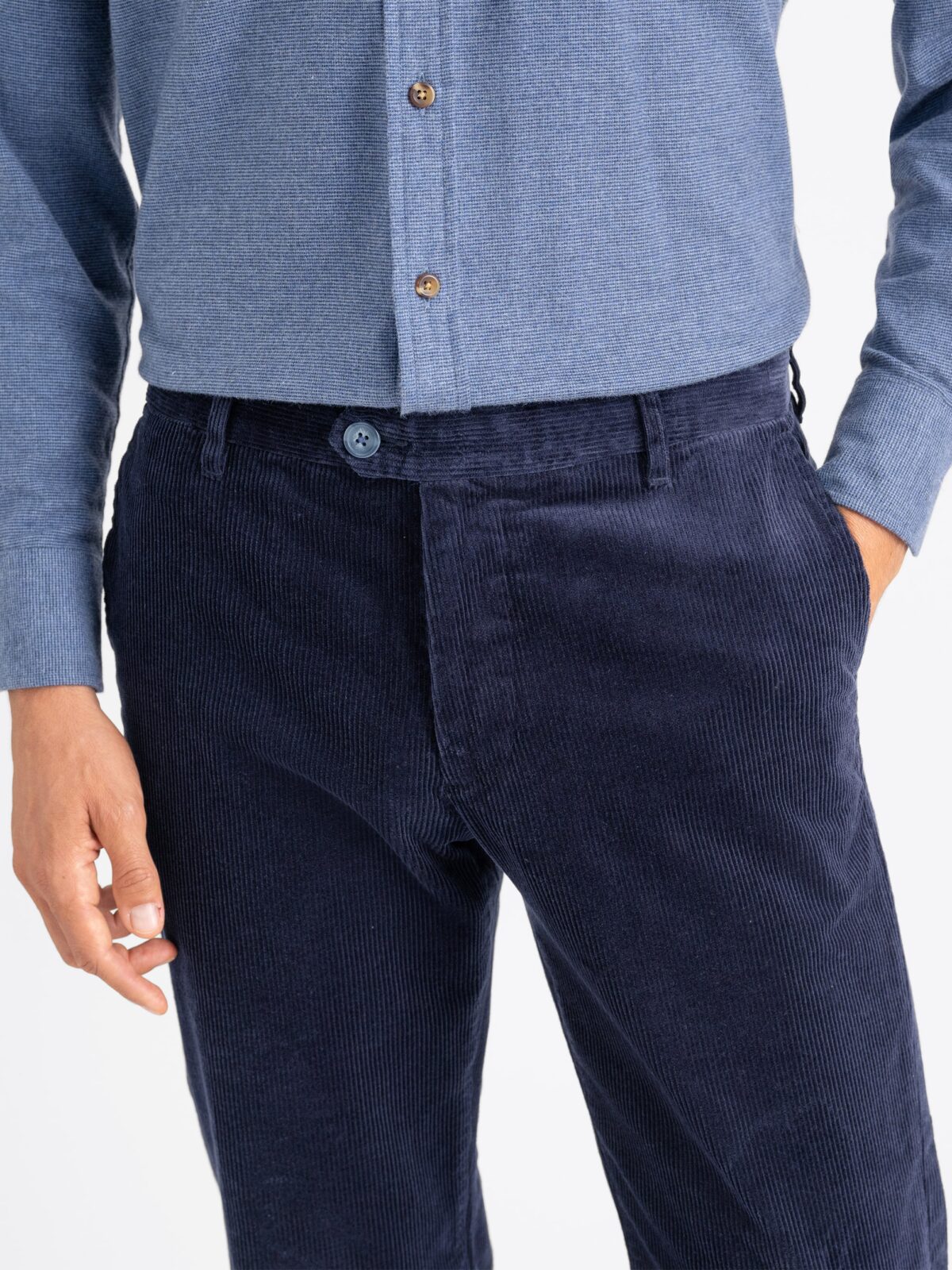 Pantaloni di velluto a coste elasticizzati